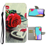 TPU + PU Leather Wallet Stand Phone Case with Lanyard for Samsung Galaxy A52 4G/5G / A52s 5G