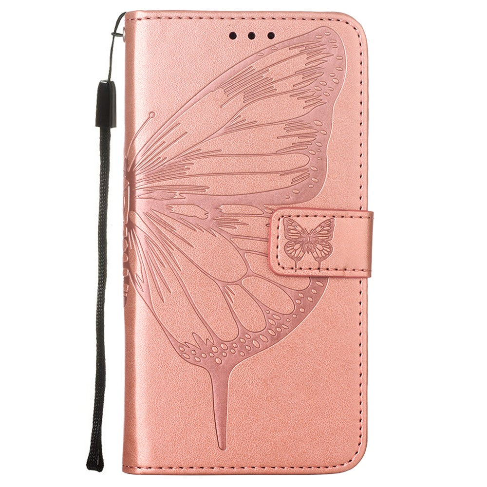 Läderfodral med fjärilsmönster och blommönster för Samsung Galaxy A52 4G/5G / A52s 5G