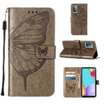 Läderfodral med fjärilsmönster och blommönster för Samsung Galaxy A52 4G/5G / A52s 5G