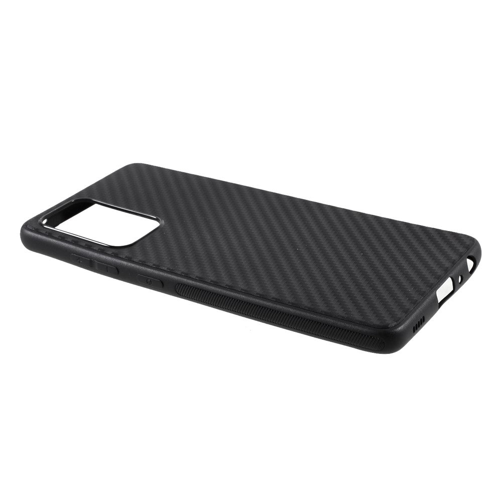 Til Samsung Galaxy A52 4G/5G / A52s 5G Carbon Fiber TPU Beskyttelsescover Etui
