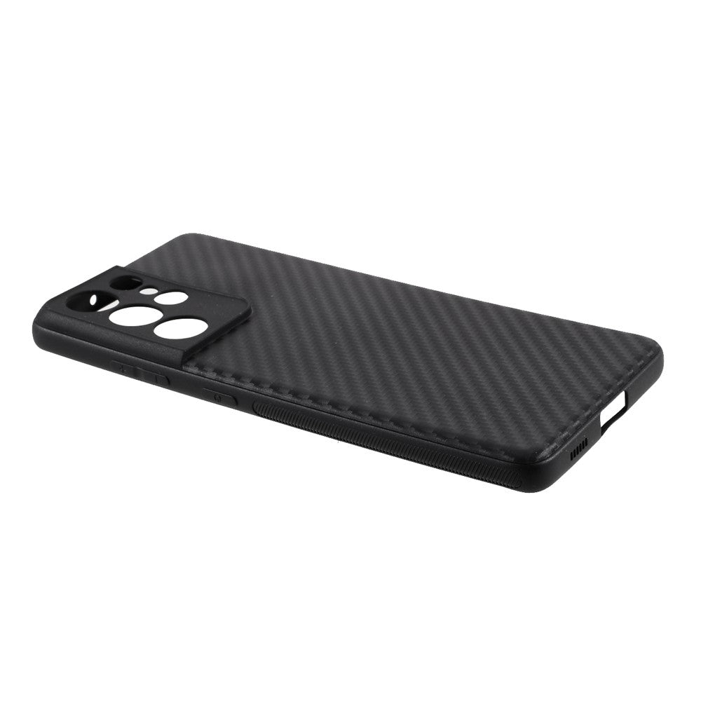For Samsung Galaxy S21 Ultra 5G Case Carbon Fiber TPU Protector Cover