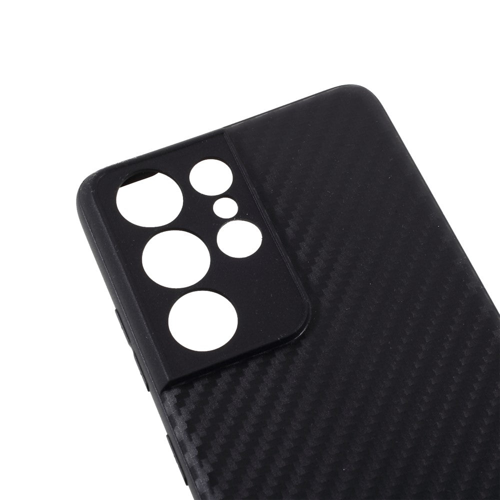For Samsung Galaxy S21 Ultra 5G Case Carbon Fiber TPU Protector Cover