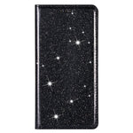 Flash Powder Auto-absorbed Ultra-thin Leather Stand Case for Samsung Galaxy S21 4G/5G