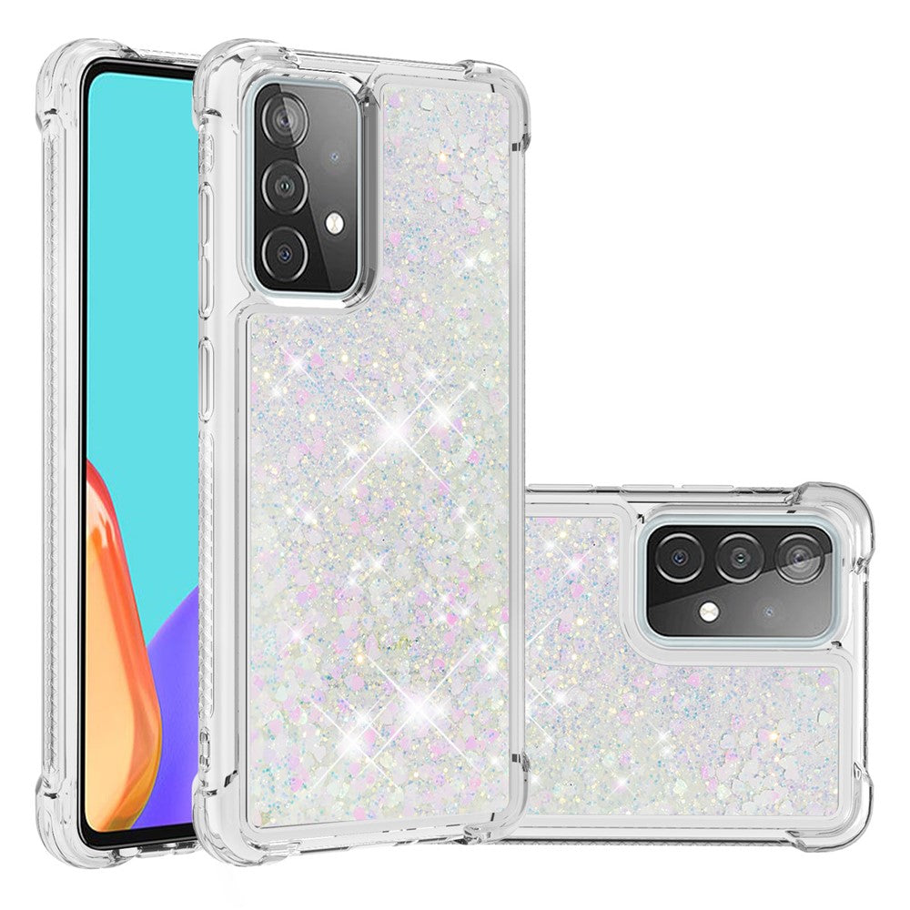 TPU Anti-ridse Dynamisk Quicksand Cover Shell til Samsung Galaxy A52 4G/5G / A52s 5G