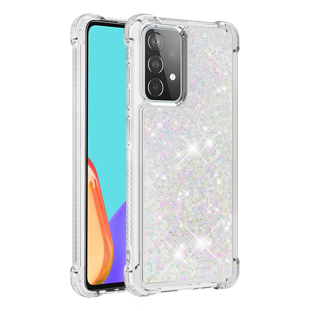 TPU Anti-ridse Dynamisk Quicksand Cover Shell til Samsung Galaxy A52 4G/5G / A52s 5G