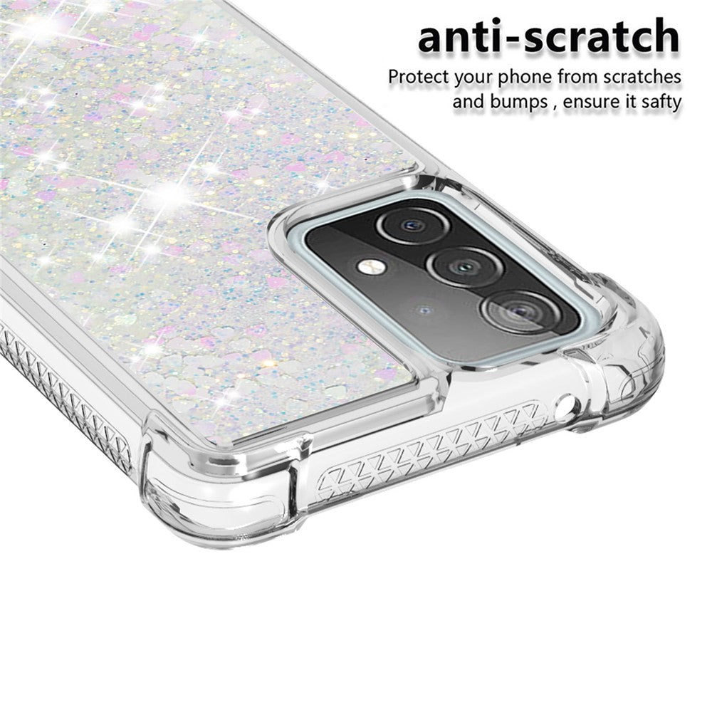 TPU Anti-ridse Dynamisk Quicksand Cover Shell til Samsung Galaxy A52 4G/5G / A52s 5G