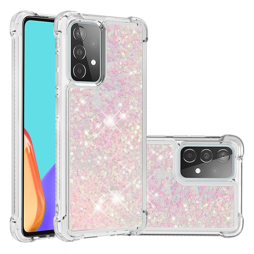 TPU Anti-ridse Dynamisk Quicksand Cover Shell til Samsung Galaxy A52 4G/5G / A52s 5G