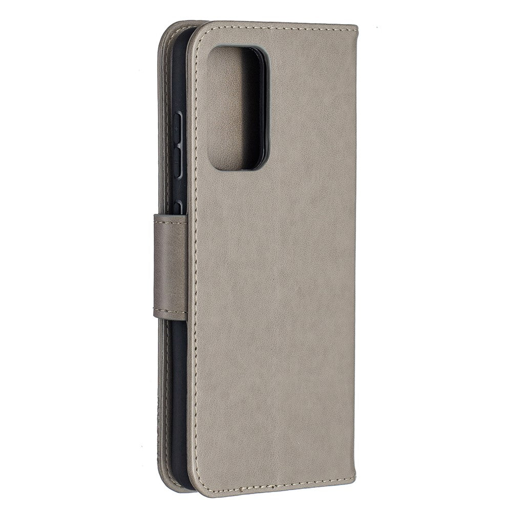 For Samsung Galaxy A52 4G / 5G / A52s 5G Imprint Butterflies Wallet Stand Flip Leather Phone Shell