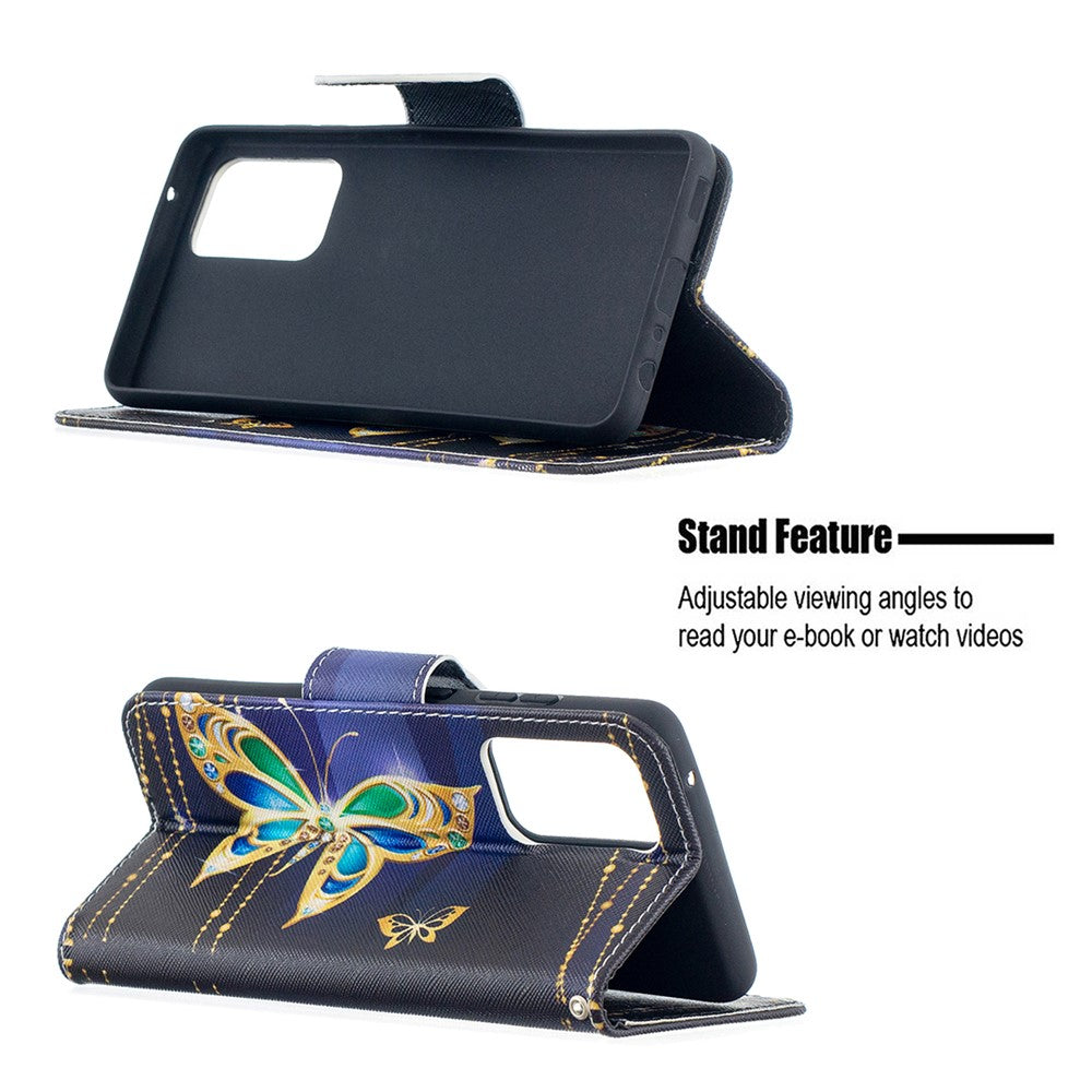 Wallet Stand Design Pattern Printing Folio Flip Leather Phone Shell for Samsung Galaxy A52 4G/5G / A52s 5G