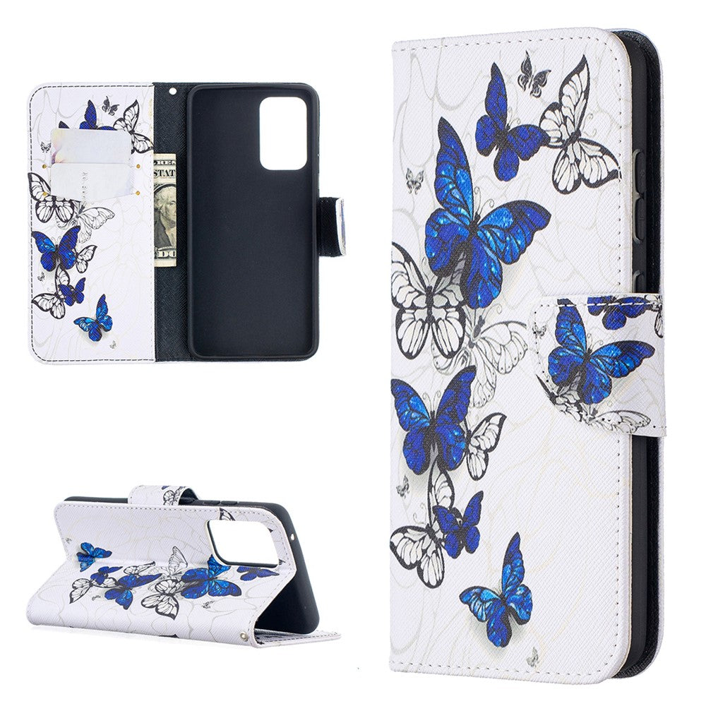 Wallet Stand Design Pattern Printing Folio Flip Leather Phone Shell for Samsung Galaxy A52 4G/5G / A52s 5G