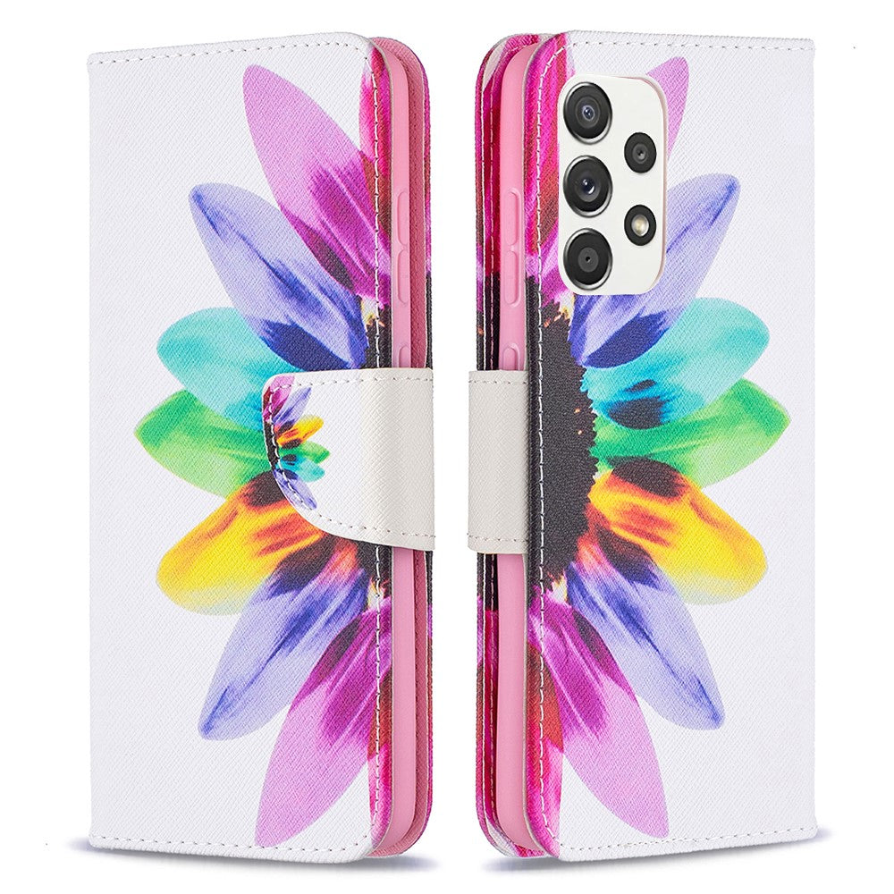 Stativdesign Mönstertryck Skal för Samsung Galaxy A52 4G/5G / A52s 5G