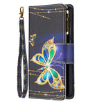 BF03 Zipper Wallet Design Pattern Printing Leather Phone Cover for Samsung Galaxy A52 4G / 5G / A52s 5G