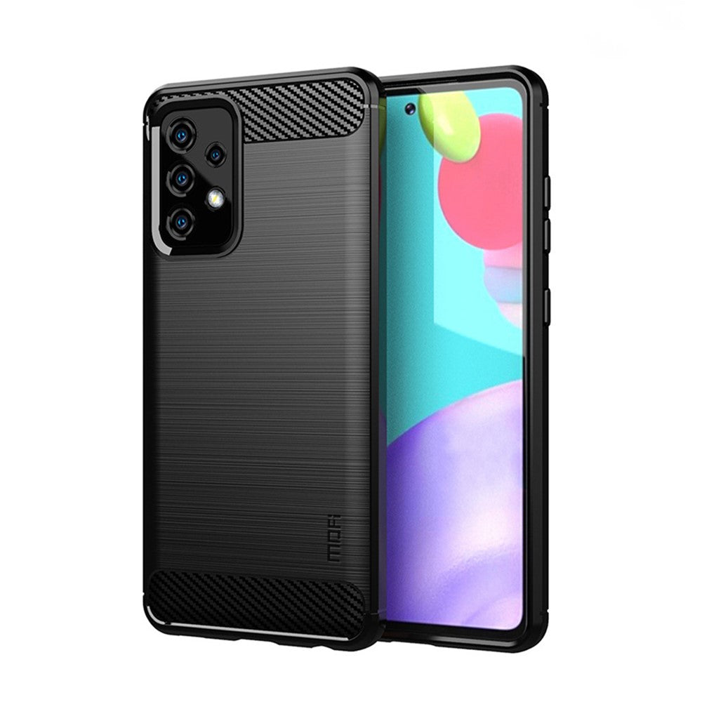 MOFI Carbon Fiber Brushed TPU Cover for Samsung Galaxy A52 4G/5G / A52s 5G