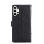 Leather Wallet Phone Stand Case for Samsung Galaxy A32 5G Zipper Pocket Design Cover