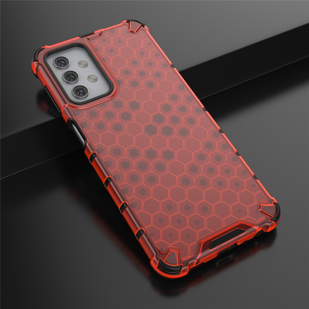 For Samsung Galaxy A32 5G Honeycomb Pattern Shock-proof TPU + PC Combo Case