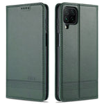 AZNS För Samsung Galaxy A12 Självabsorberande Läder Skal Stativ Plånboksfodral