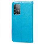 Dual-sided Magnetic Clasp Leather Wallet Stand Phone Case Shell for Samsung Galaxy A52 4G/5G / A52s 5G