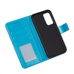 Dual-sided Magnetic Clasp Leather Wallet Stand Phone Case Shell for Samsung Galaxy A52 4G/5G / A52s 5G
