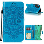 Imprint Mandala Flower Stand Leather Flip Shell for Samsung Galaxy A32 5G Case
