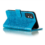Imprint Mandala Flower Stand Leather Flip Shell for Samsung Galaxy A32 5G Case