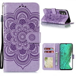 Imprint Mandala Flower Stand Leather Flip Shell for Samsung Galaxy A32 5G Case