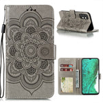 Imprint Mandala Flower Stand Leather Flip Shell for Samsung Galaxy A32 5G Case