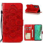 Imprint Mandala Flower Stand Leather Flip Shell for Samsung Galaxy A32 5G Case