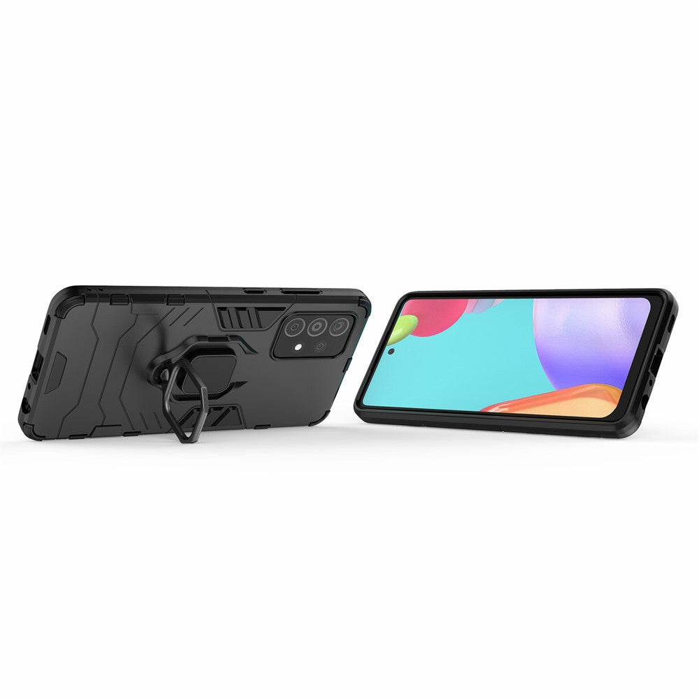 Samsung Galaxy A52 4G/5G / A52s 5G Cool Guard PC + TPU Hybrid mobilskal Stötdämpande mobilskal med Ringstöd