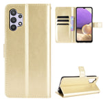 Crazy Horse Skin Leather Phone Wallet Stand Cover Shell with Lanyard for Samsung Galaxy A32 5G/M32 5G