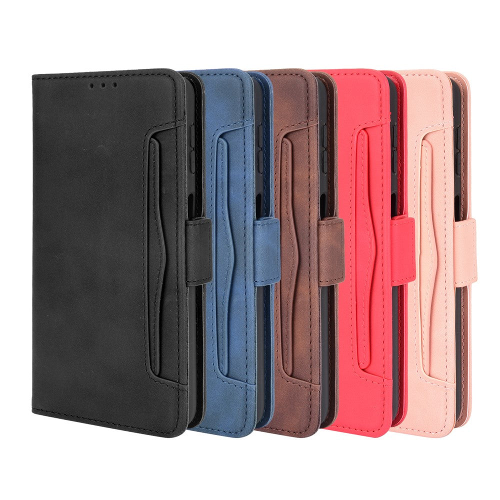 Leather Phone Wallet Design Stand Feature Protective Cover Case with Multiple Card Slots for Samsung Galaxy A32 5G/M32 5G