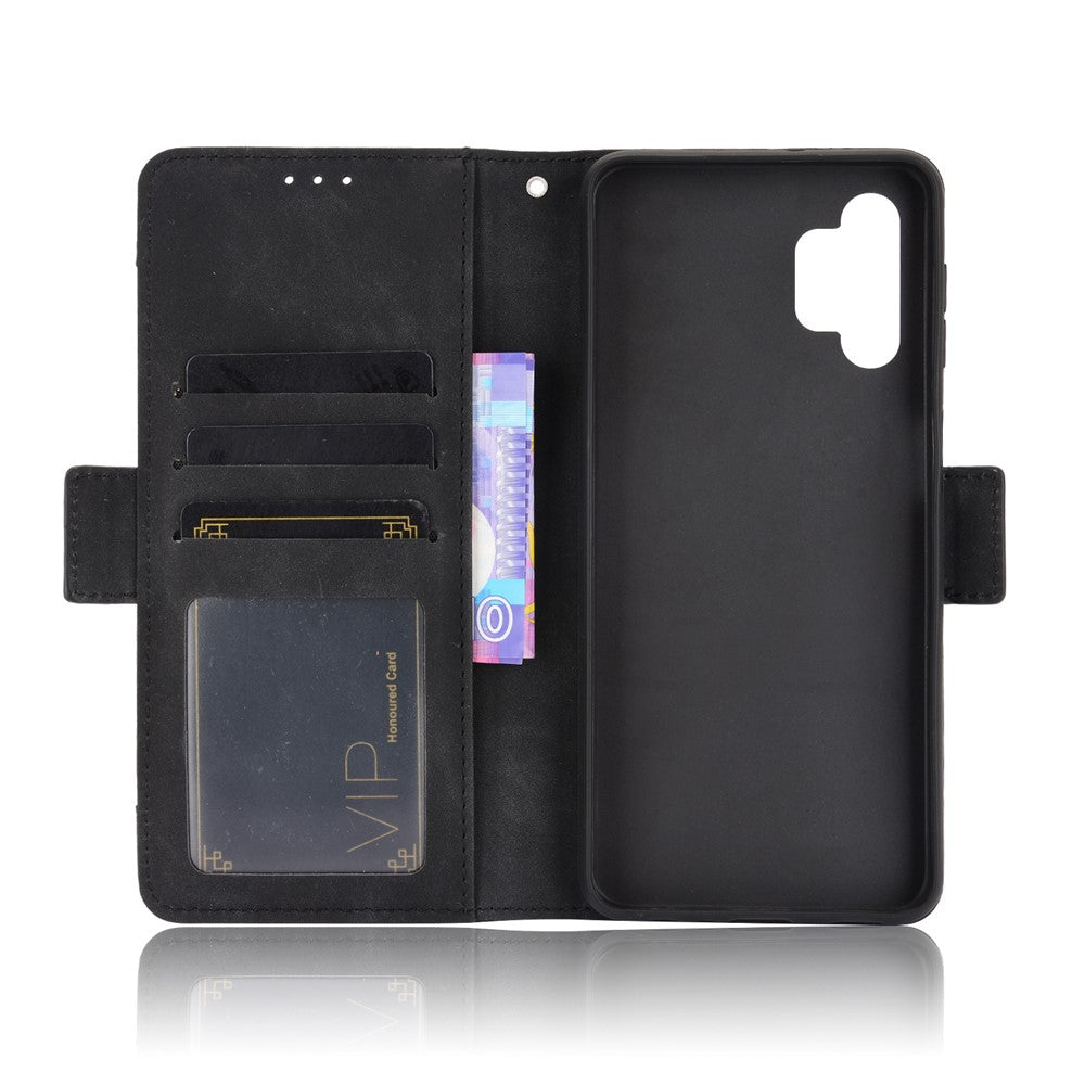 Leather Phone Wallet Design Stand Feature Protective Cover Case with Multiple Card Slots for Samsung Galaxy A32 5G/M32 5G