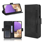 Leather Phone Wallet Design Stand Feature Protective Cover Case with Multiple Card Slots for Samsung Galaxy A32 5G/M32 5G