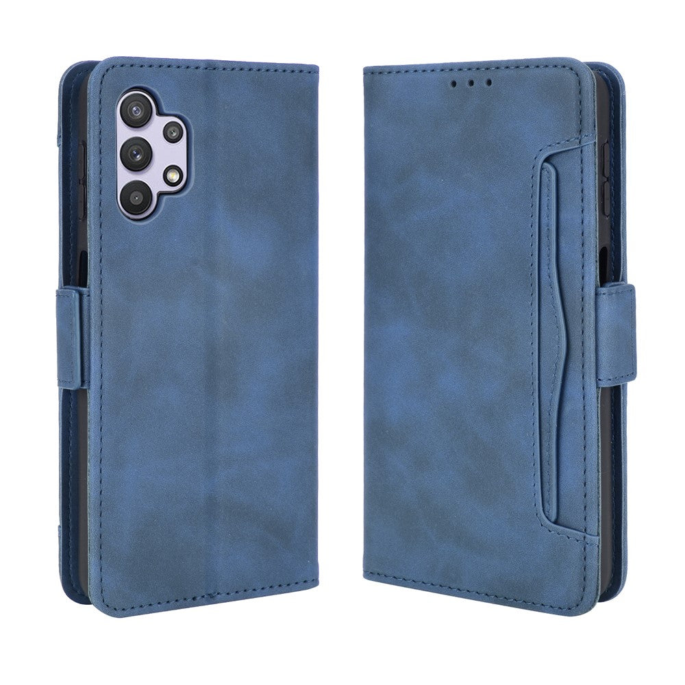 Leather Phone Wallet Design Stand Feature Protective Cover Case with Multiple Card Slots for Samsung Galaxy A32 5G/M32 5G