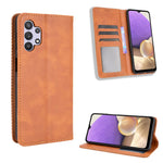 Magnetic Vintage Style Wallet Stand Phone Case Cover for Samsung Galaxy A32 5G/M32 5G