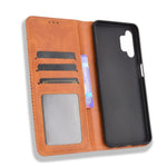 Magnetic Vintage Style Wallet Stand Phone Case Cover for Samsung Galaxy A32 5G/M32 5G