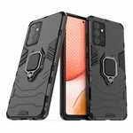PC + TPU Combo Hybrid Cell Phone Case with Ring Holder Kickstand for Samsung Galaxy A72 5G