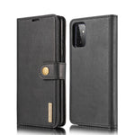 DG.MING Cover for Samsung Galaxy A72 5G / A72 4G Detachable 2-in-1 Anti-scratch Split Leather Wallet Shell + PC Back Case