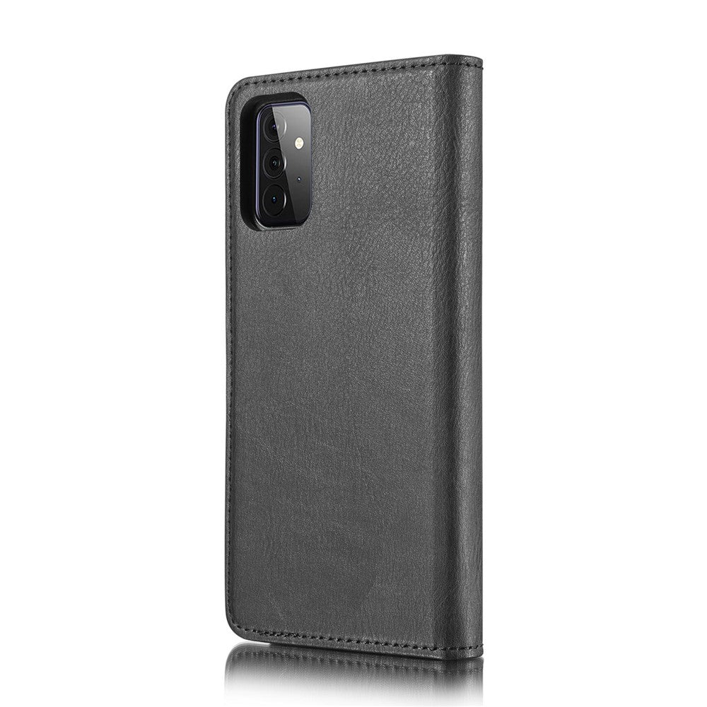 DG.MING Cover for Samsung Galaxy A72 5G / A72 4G Detachable 2-in-1 Anti-scratch Split Leather Wallet Shell + PC Back Case