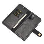 DG.MING Cover for Samsung Galaxy A72 5G / A72 4G Detachable 2-in-1 Anti-scratch Split Leather Wallet Shell + PC Back Case