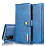DG.MING Cover for Samsung Galaxy A72 5G / A72 4G Detachable 2-in-1 Anti-scratch Split Leather Wallet Shell + PC Back Case