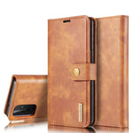 DG.MING Cover for Samsung Galaxy A72 5G / A72 4G Detachable 2-in-1 Anti-scratch Split Leather Wallet Shell + PC Back Case