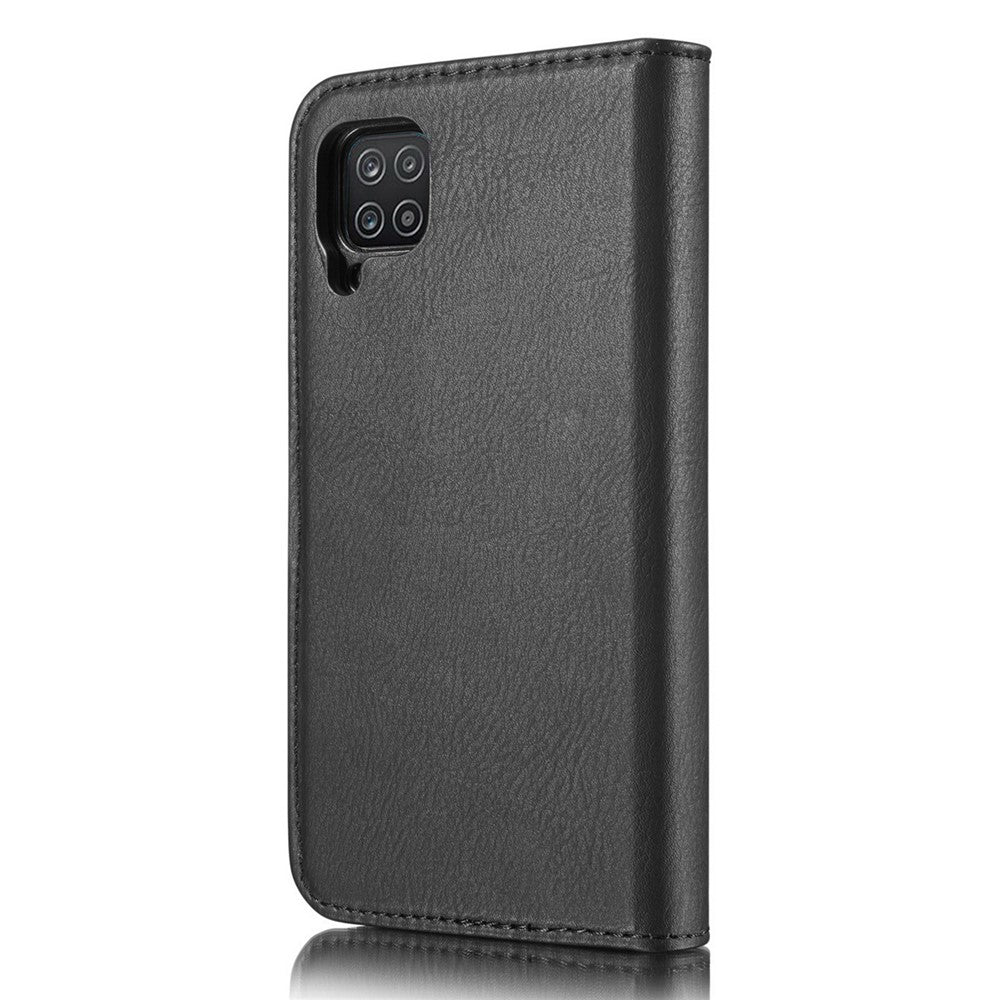 DG.MING Skal till Samsung Galaxy A12 Avtagbart 2-i-1 Reptåligt Plånboksskal i Splitläder + PC-bakstycke