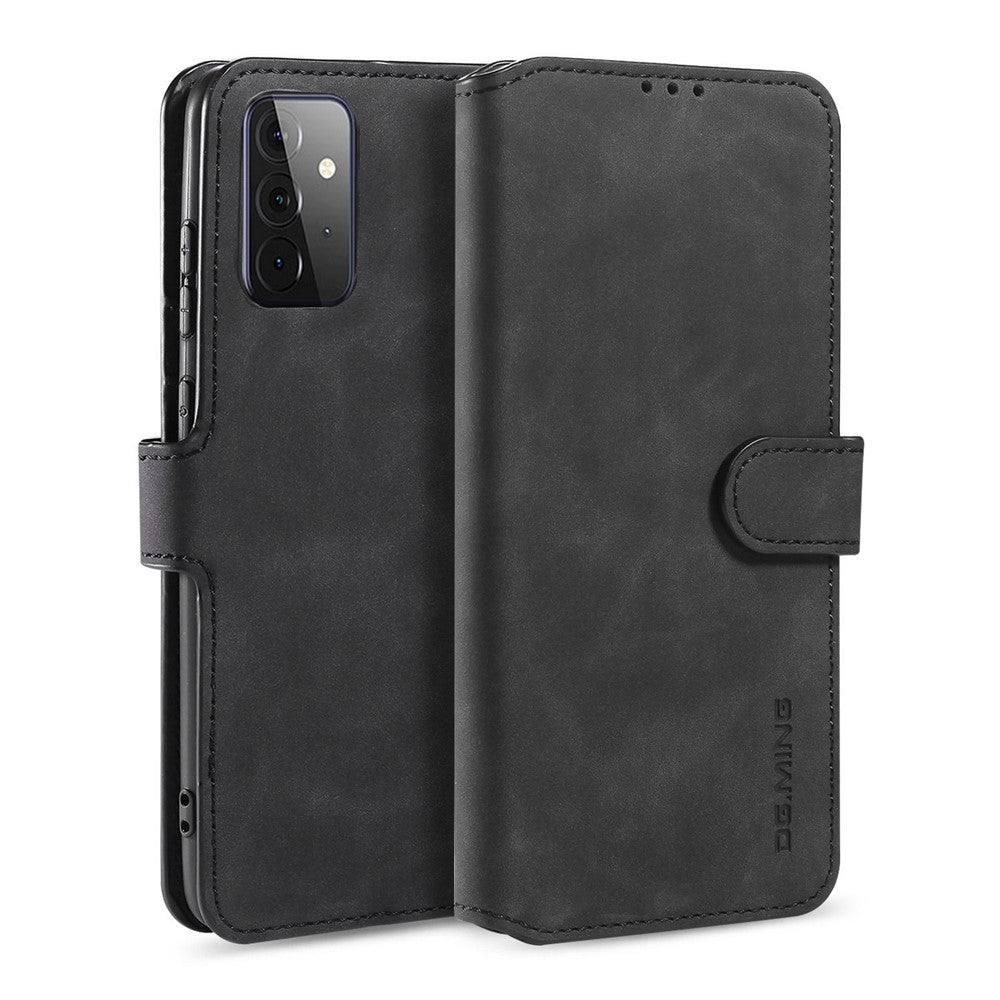 DG.MING För Samsung Galaxy A72 5G / A72 4G Stötsäkert mobilskal Retro Läder Plånboksfodral Flipfodral