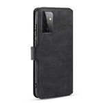 DG.MING För Samsung Galaxy A72 5G / A72 4G Stötsäkert mobilskal Retro Läder Plånboksfodral Flipfodral