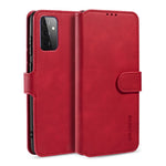 DG.MING För Samsung Galaxy A72 5G / A72 4G Stötsäkert mobilskal Retro Läder Plånboksfodral Flipfodral