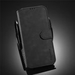DG.MING Retro Style för Samsung Galaxy A12 Läderfodral Plånboksfodral