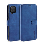 DG.MING Retro Style för Samsung Galaxy A12 Läderfodral Plånboksfodral