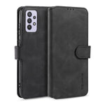 DG.MING Retro Style Leather Wallet Stand Cover for Samsung Galaxy A32 5G/M32 5G Case