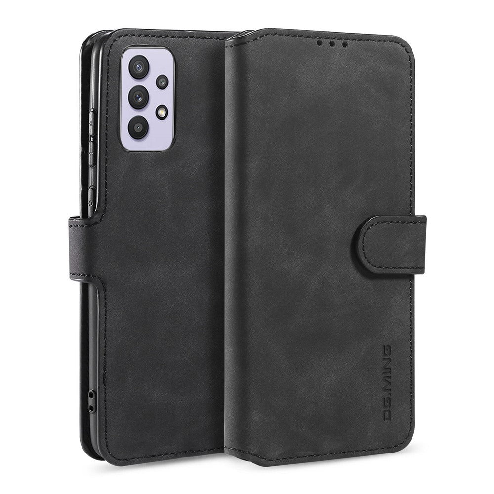 DG.MING Retro Style Leather Wallet Stand Cover for Samsung Galaxy A32 5G/M32 5G Case