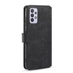 DG.MING Retro Style Leather Wallet Stand Cover for Samsung Galaxy A32 5G/M32 5G Case